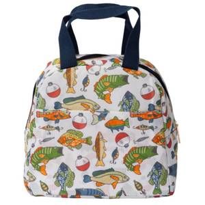 NEW JANE MARIE kid's hook on lunch box in white multi